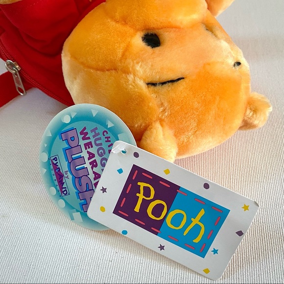 VINTAGE DISNEY WINNIE THE POOH KIDS PLUSH BACKPACK BY PYRAMID HANDBAGS, NEW, NWT - Picture 13 of 16